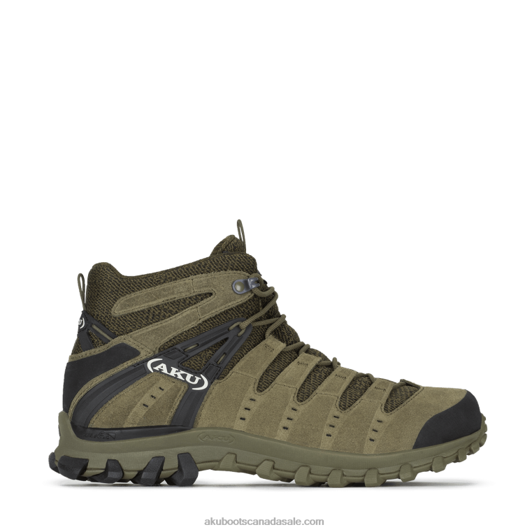 Men AKU Alterra Lite Mid GTX Camo Green/Black X422R10