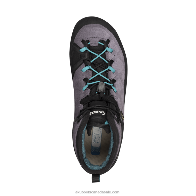 Women AKU Rock DFS Mid GTX Light Grey/Turquoise X422R49