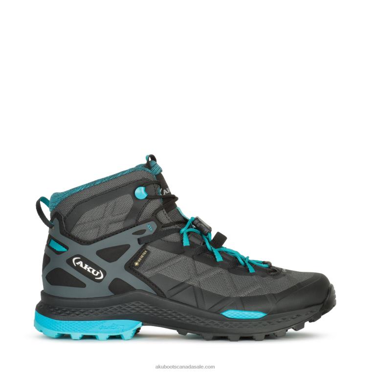 Women AKU Rocket Mid DFS GTX Black/Turquoise X422R32